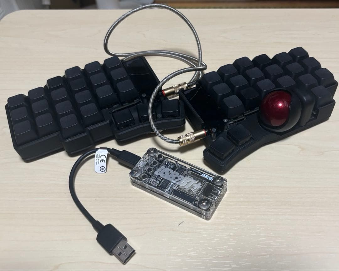keyball44本体とUSB2BT+セット