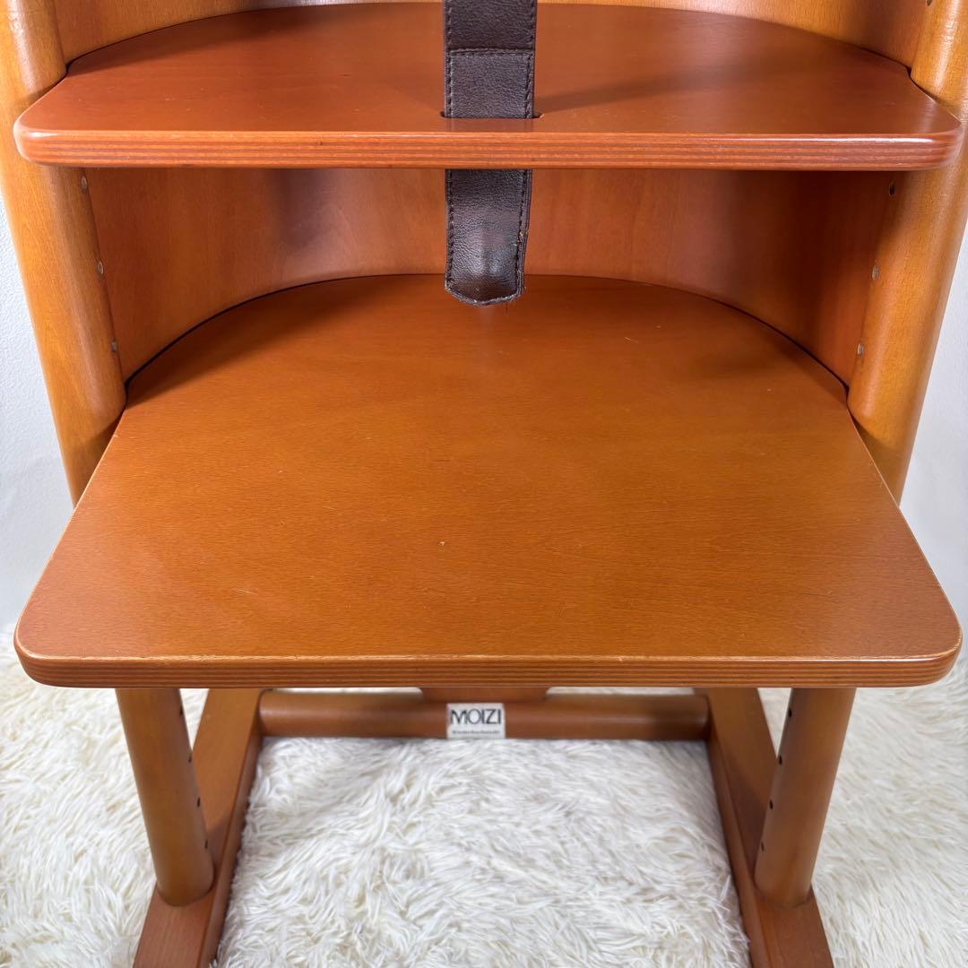 【良品】MOIZI モイジ　モイジチェア1 ガード付　ハイチェア　ベビーチェア