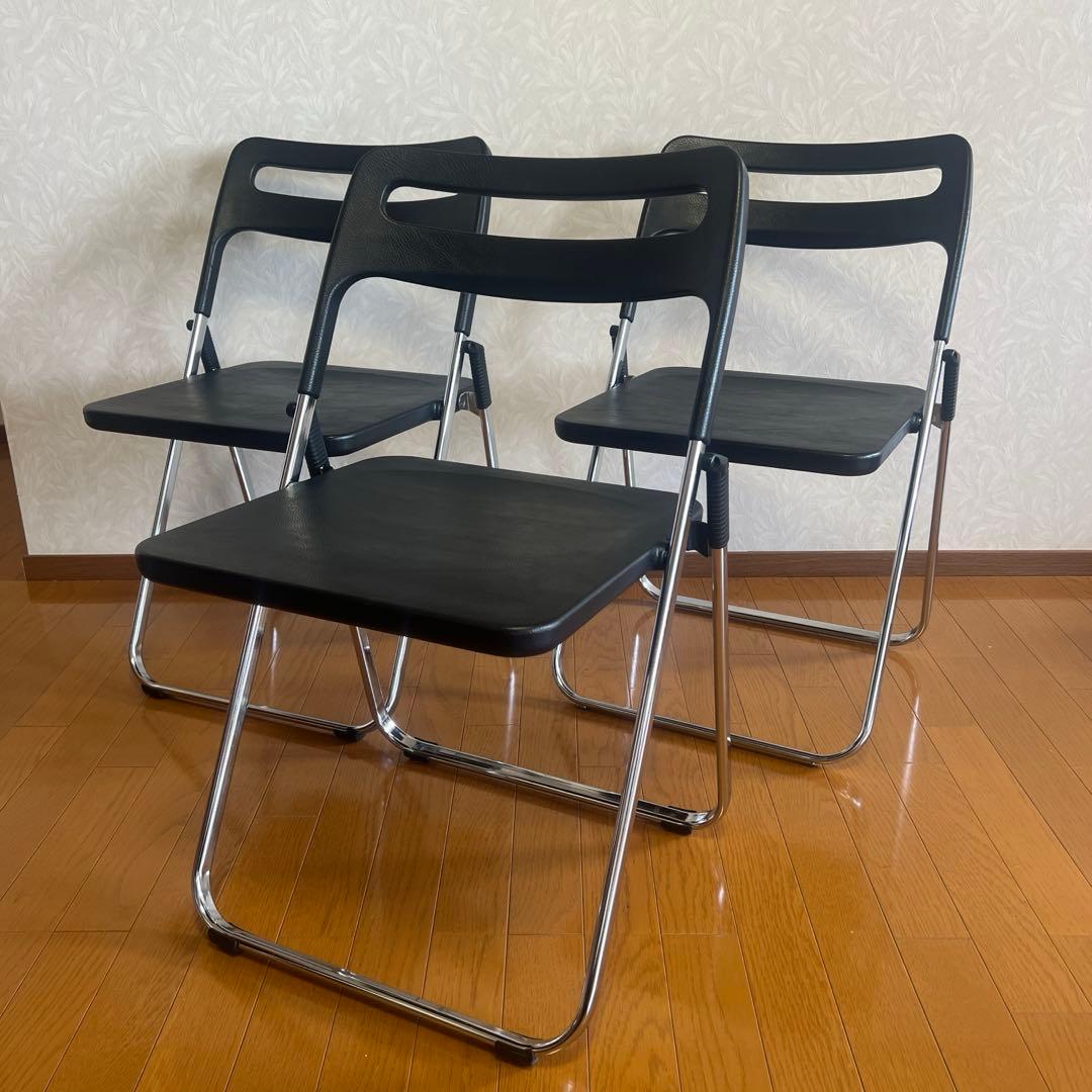 MILO AICHI ミロ チェア 折りたたみ 椅子 スタッキングチェア 3脚