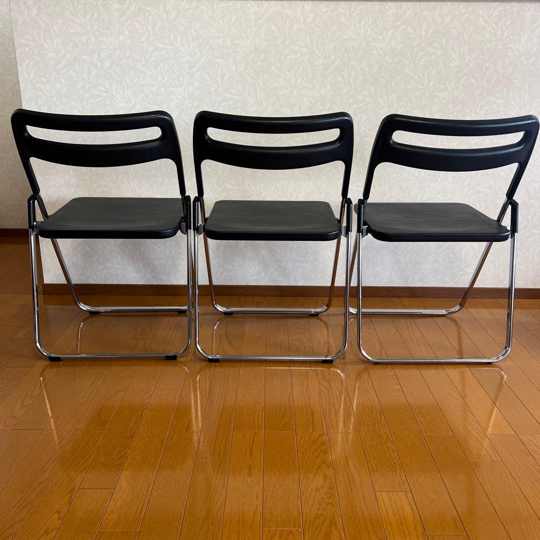 MILO AICHI ミロ チェア 折りたたみ 椅子 スタッキングチェア 3脚