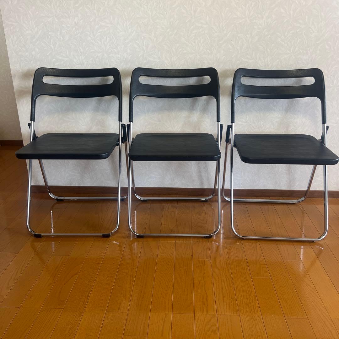 MILO AICHI ミロ チェア 折りたたみ 椅子 スタッキングチェア 3脚