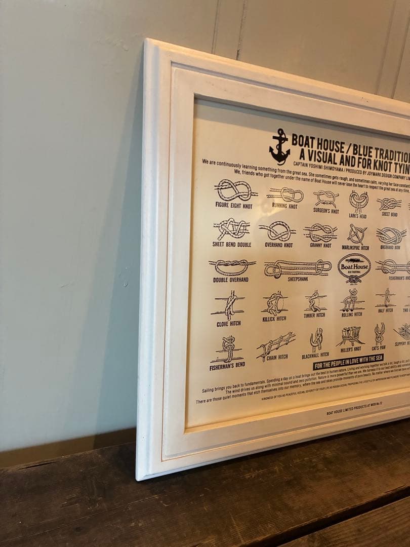BOAT HOUSE/BLUE TRADITIONAL 額装ポスター　限定品
