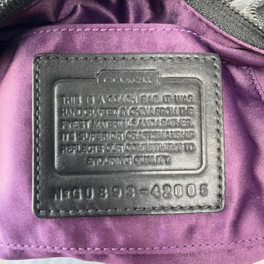 【希少・未使用】COACH アクセサリーポーチ パッチワークアニマル柄 ブラック