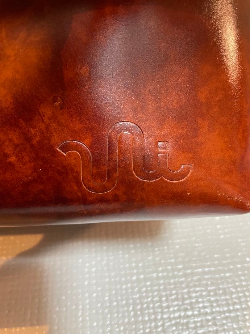 ほぼ未使用// Uni&Co. 牛革メッセンジャーバッグ/Camel