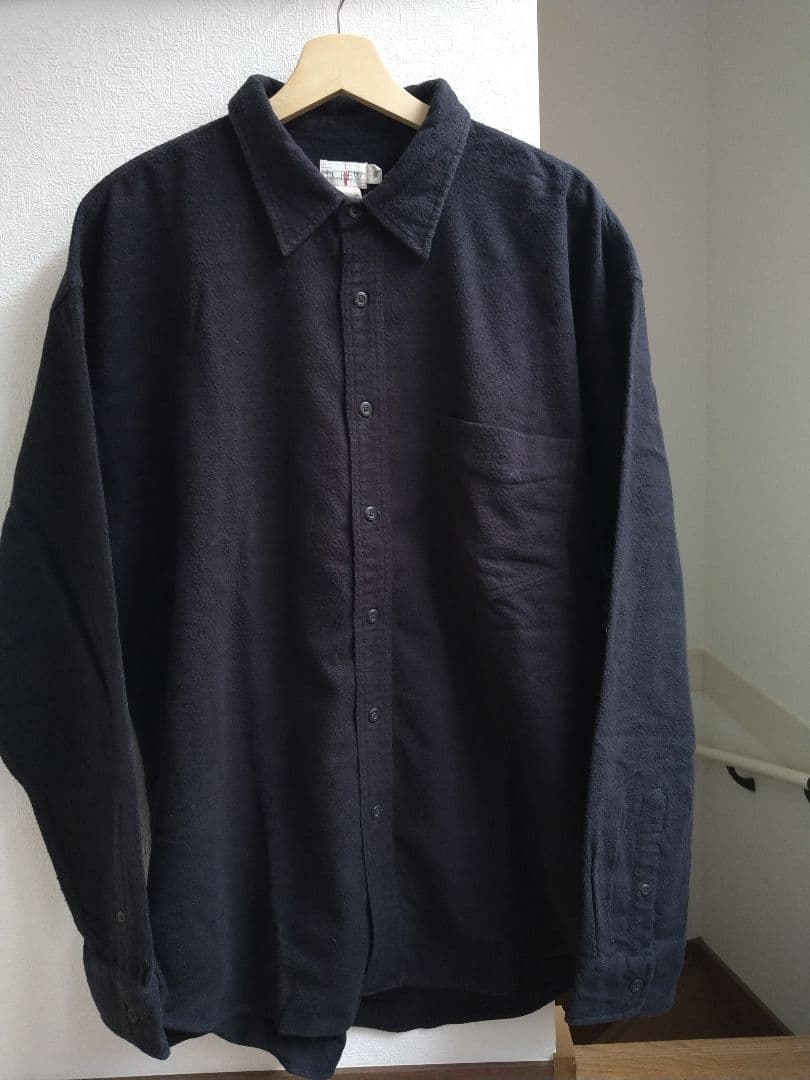 90年代 jcrew 巨人タグ　ブラック　黒　シャモアシャツ　ビンテージ