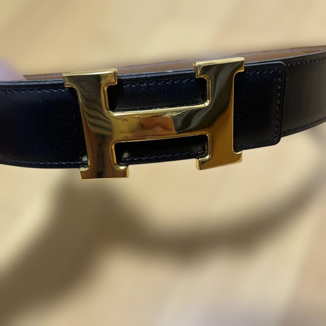HERMES コンスタンス　リバーシブルベルト ブラック ブラウン