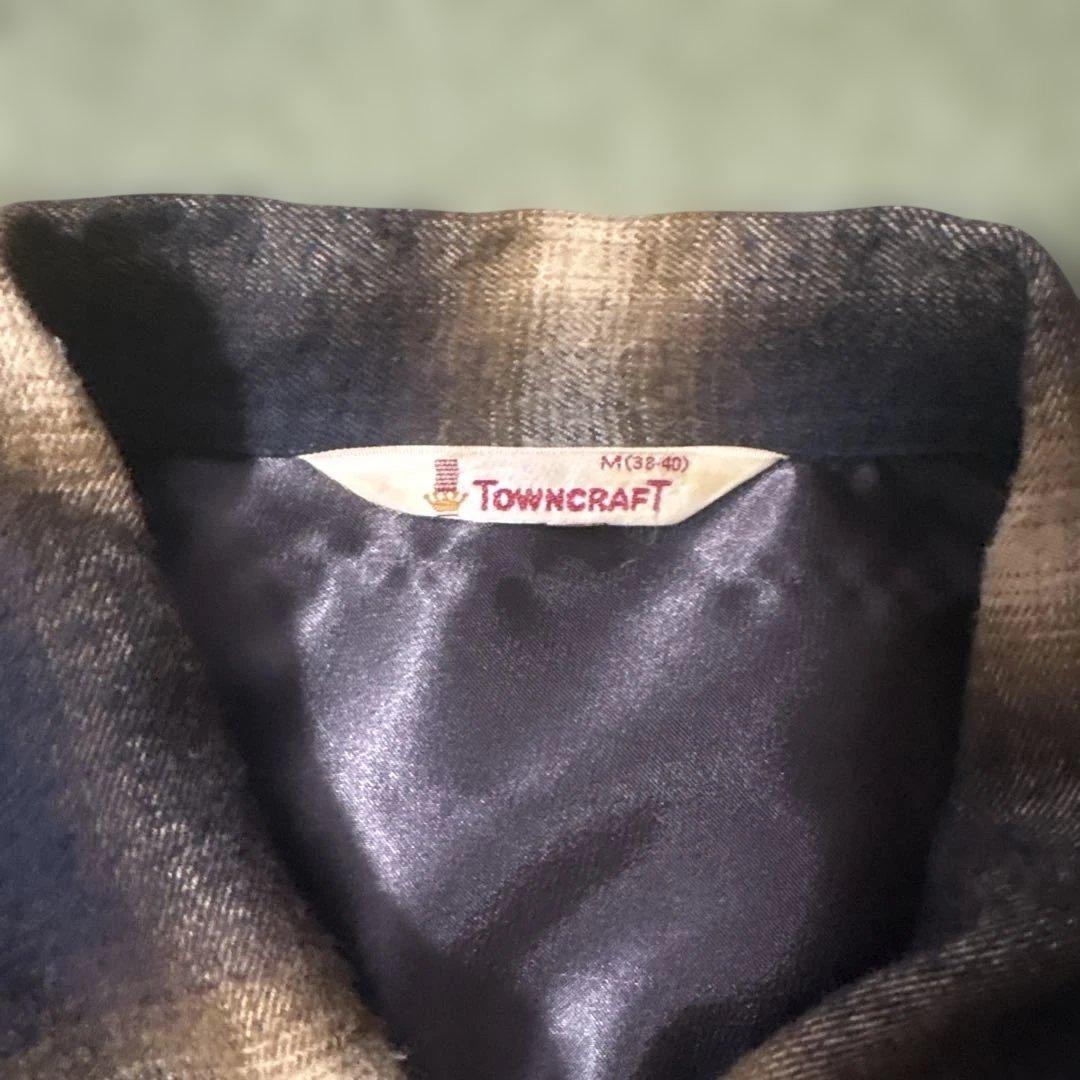 60s 復刻 towncraft オンブレ シャツ タウンクラフト