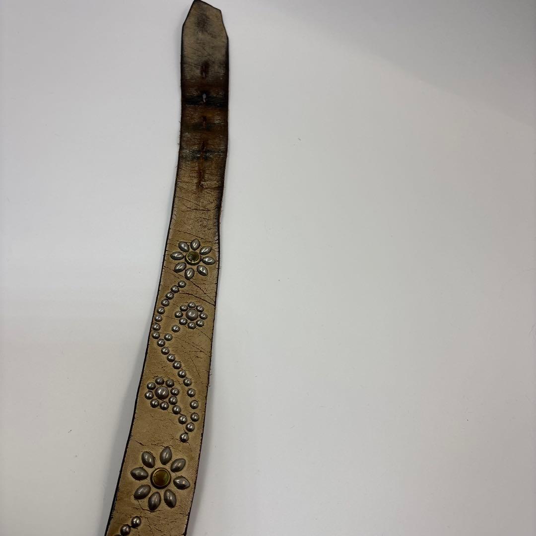 HTC フラワーベルト 32 花スタッズ ジョディバイン レザー