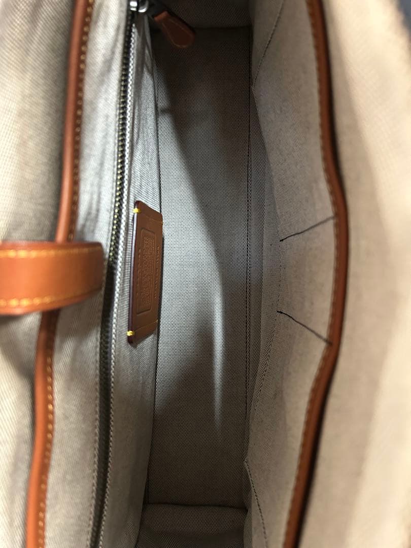 COACH コーチ ローグ ビジネスバッグ ブリーフケース グラブタン 本革