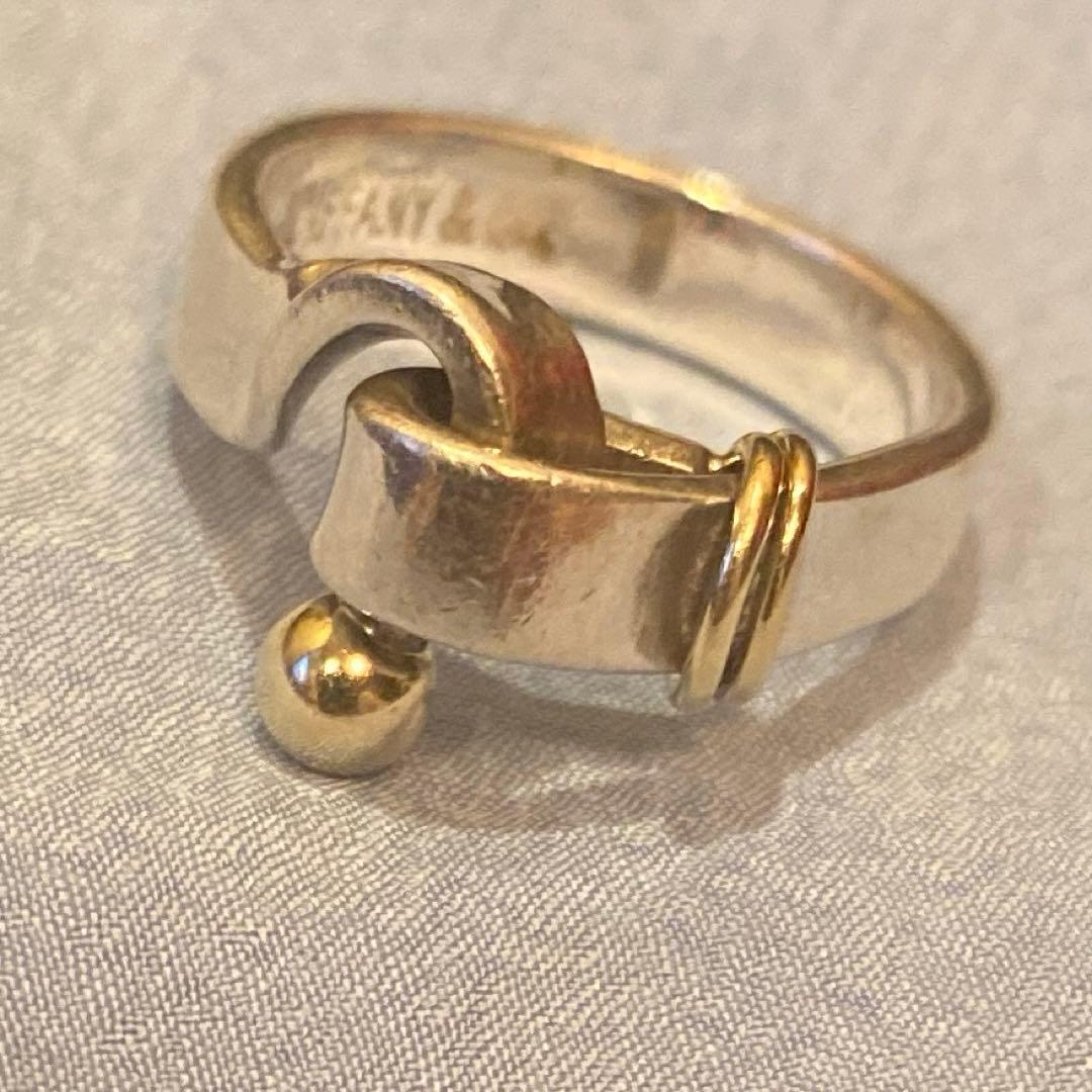 ティファニー リング　フック＆アイ シルバー K18