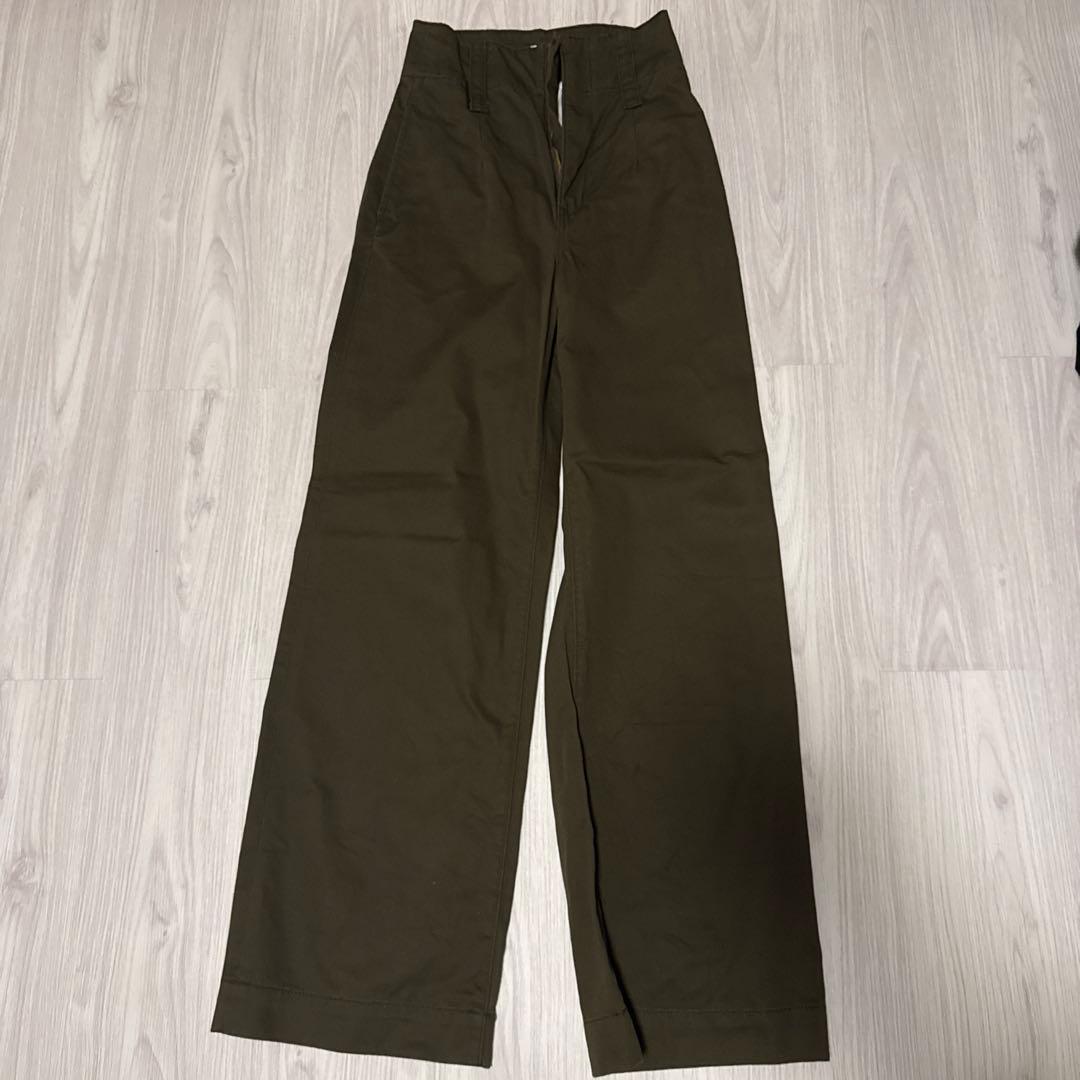 searoomlynn ハイウエストLOOSEチノトラウザー