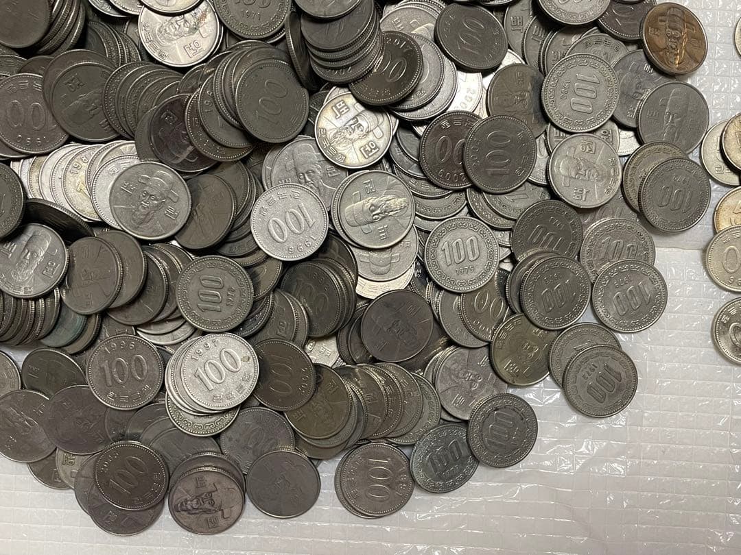 古銭　韓国硬貨　韓国　韓国ウォン　韓国 100ウォン　50ウォン　大量