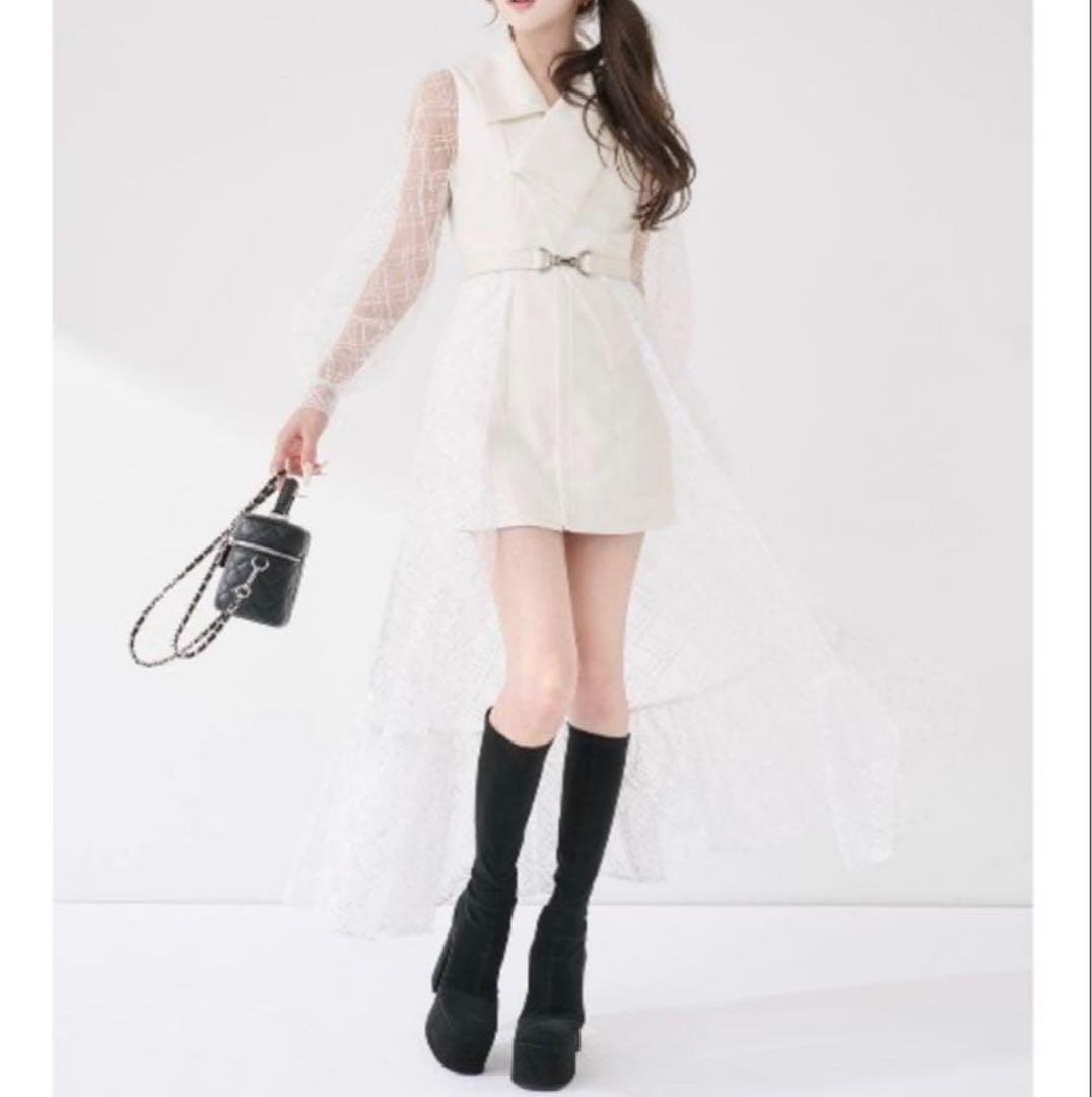 Darich スパンコールシアー2Wayワンピース