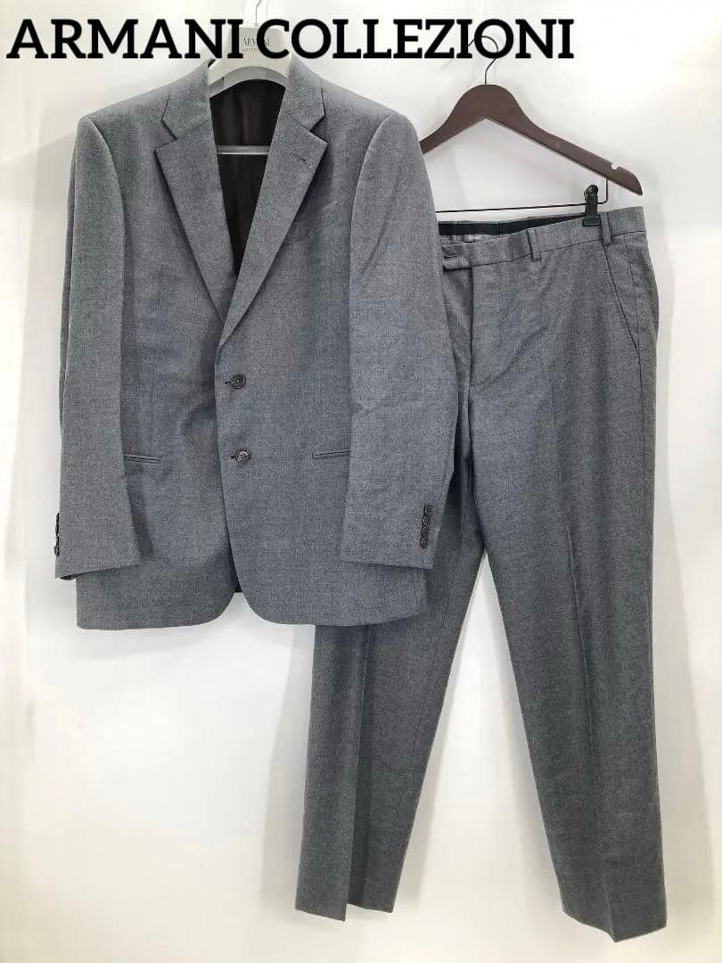 ARMANI COLLEZIONI 　セットアップ　スーツ　グレー　52Rサイズ