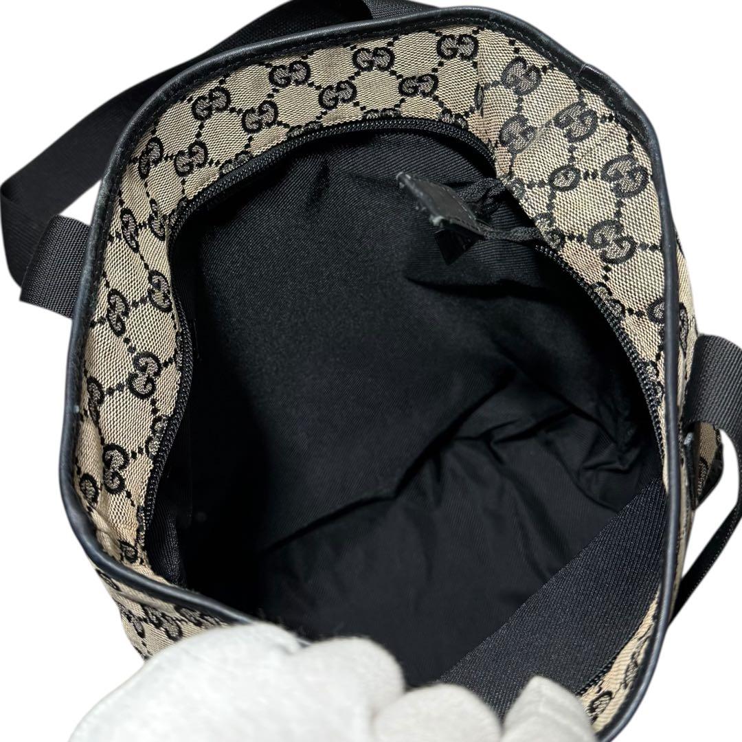 グッチ GGキャンバス トートバッグ ネイビー A4可 メンズ レディース