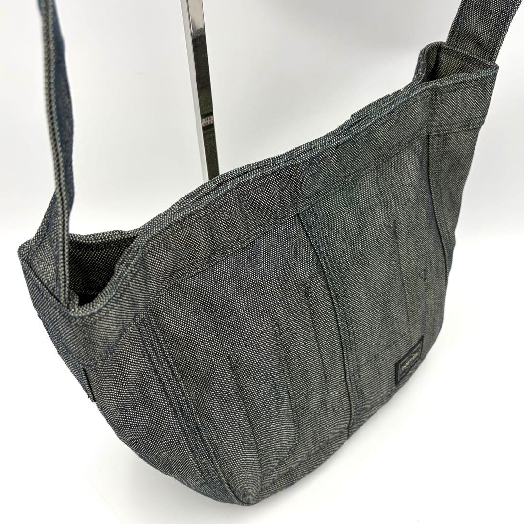 ポーター ディーパー ショルダーバッグ インディゴ デニム 男女兼用 お出かけ