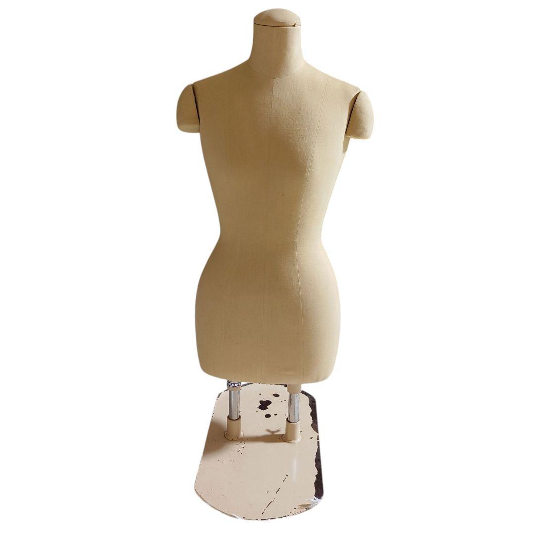 和装トルソー べージュ 着付け マネキン 和装 ボディ 女性用 針打ち可　二本足