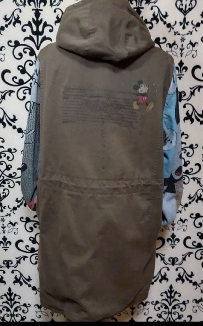 1回着 Desigual Disny ミッキーコラボ モッズコート