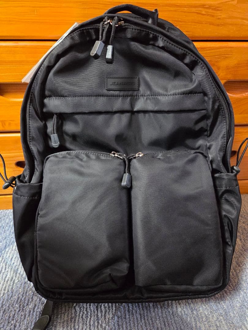 JEANASIS マルチポケットバックパック リュック ブラック