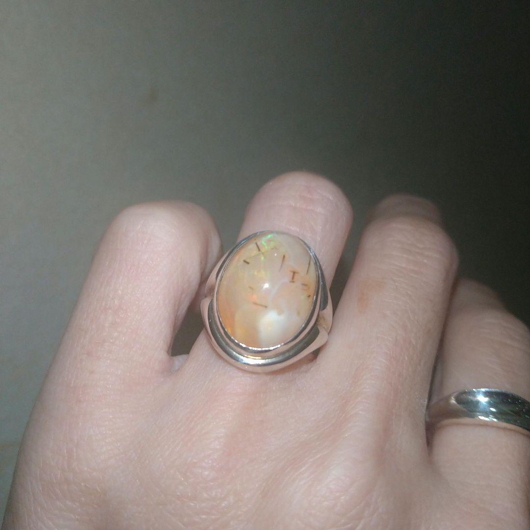 カンテラオパール シルバー リングsilver925