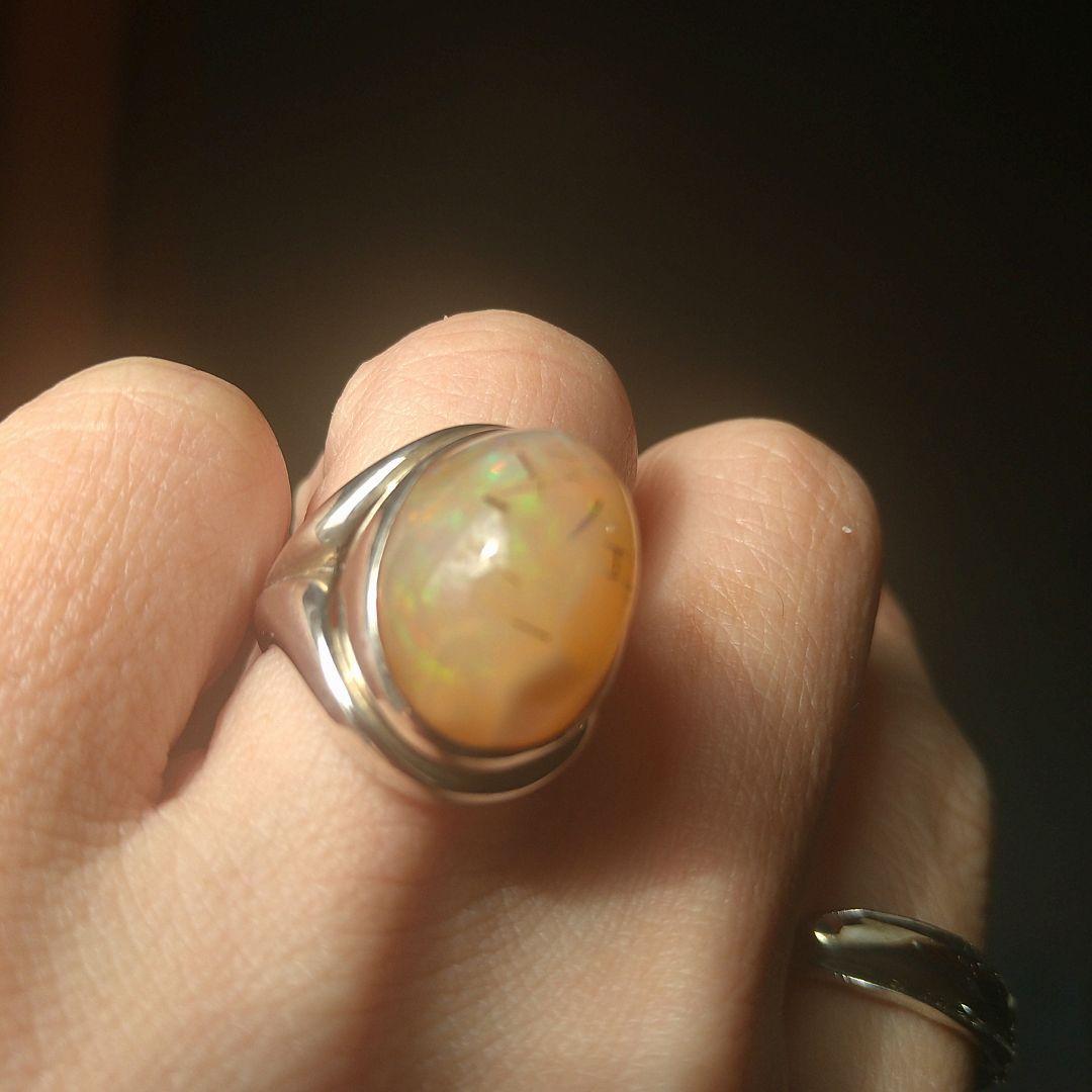 カンテラオパール シルバー リングsilver925