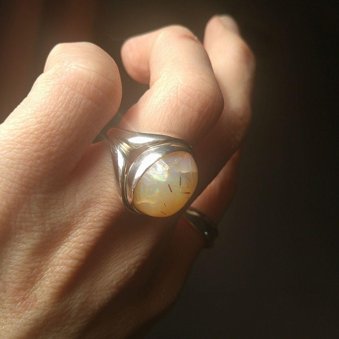 カンテラオパール シルバー リングsilver925