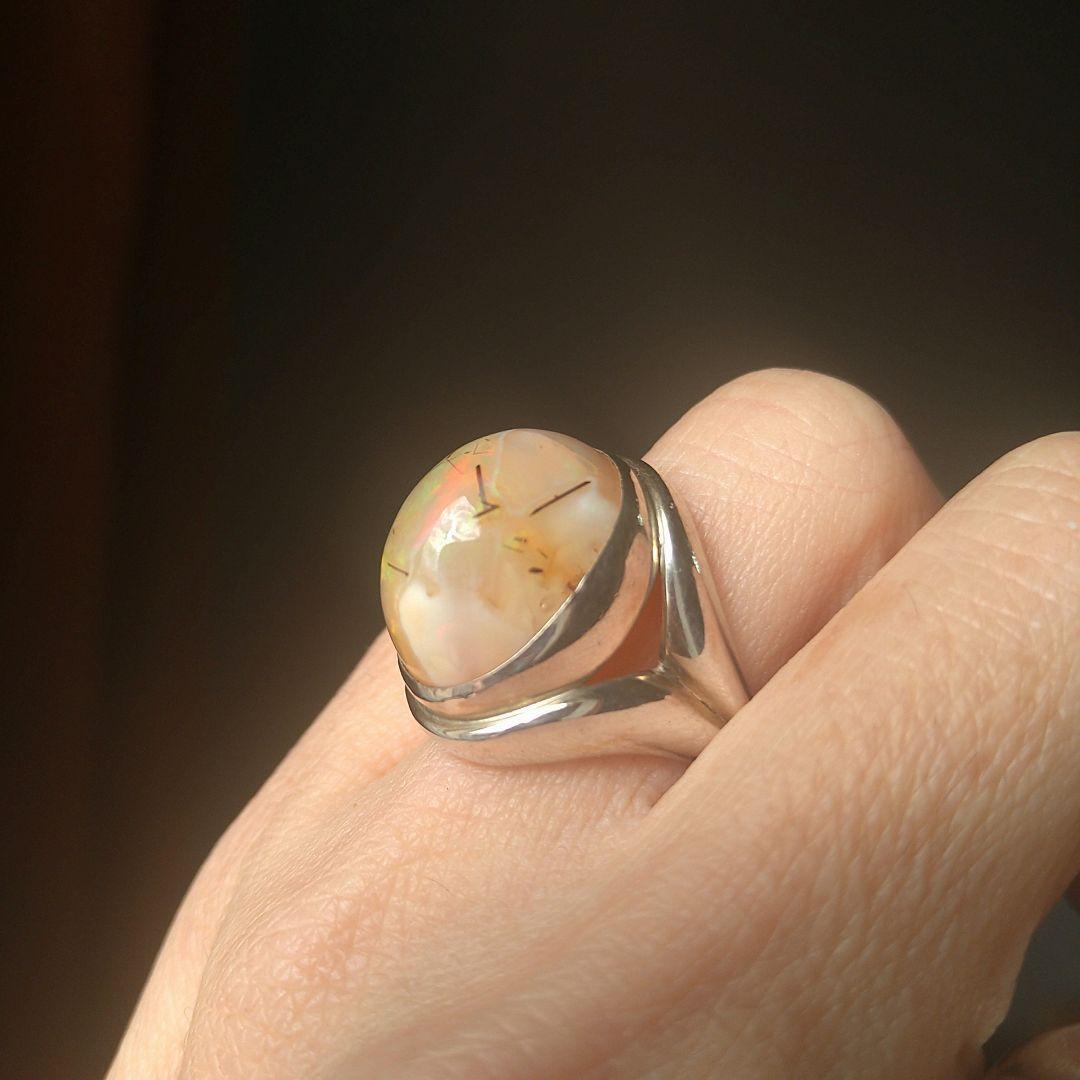 カンテラオパール シルバー リングsilver925