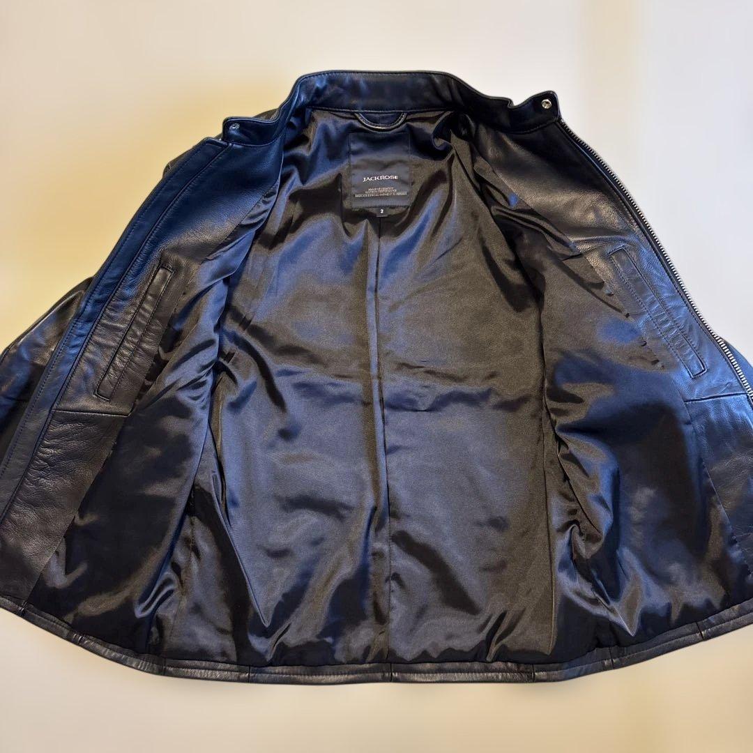 1173manまーけJACKROSE ライダースジャケット　ラムレザー
