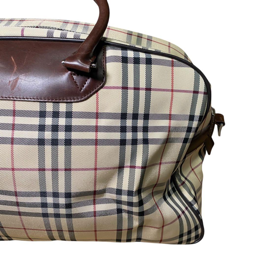 美品✨ バーバリー　ボストン　ワンマイルバッグ　ノバチェック　ベージュ