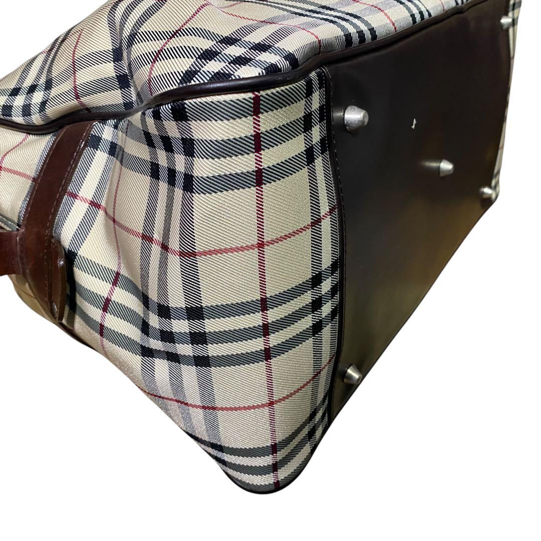 美品✨ バーバリー　ボストン　ワンマイルバッグ　ノバチェック　ベージュ