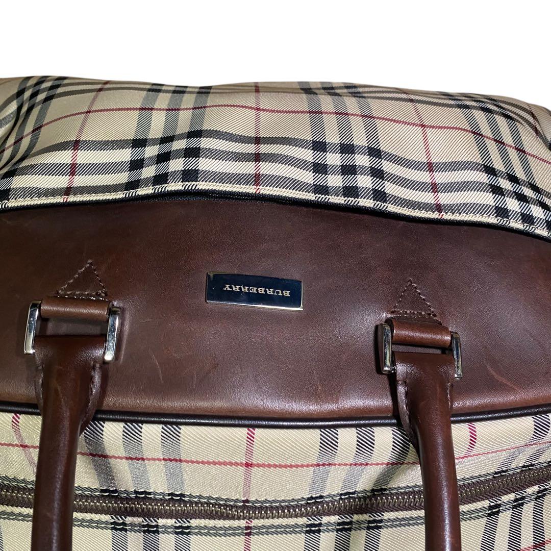 美品✨ バーバリー　ボストン　ワンマイルバッグ　ノバチェック　ベージュ