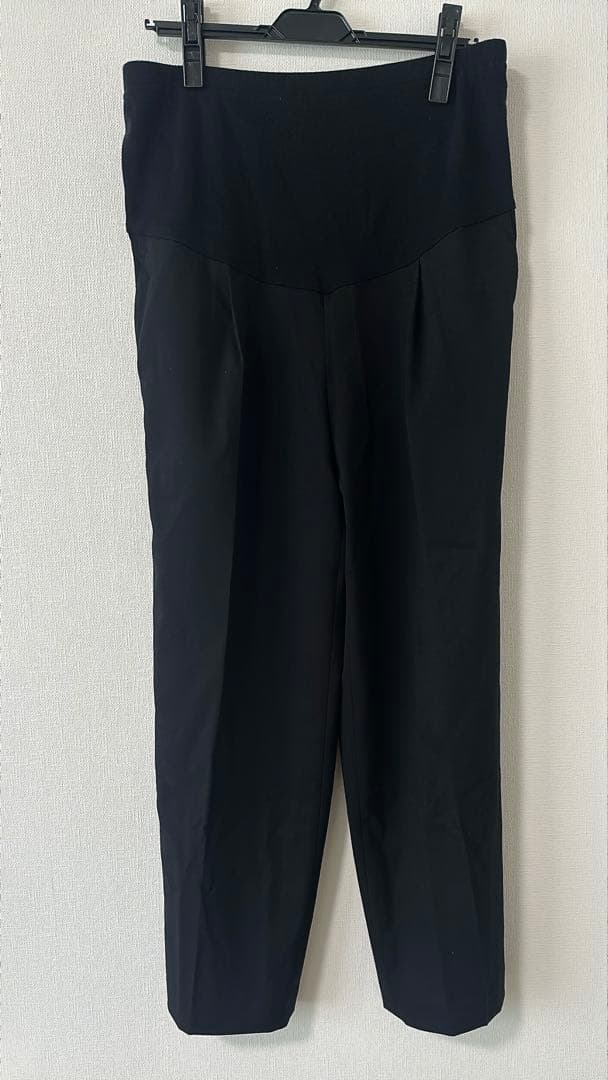 anuke Reha Tuck マタニティパンツ38タックワイドパンツ