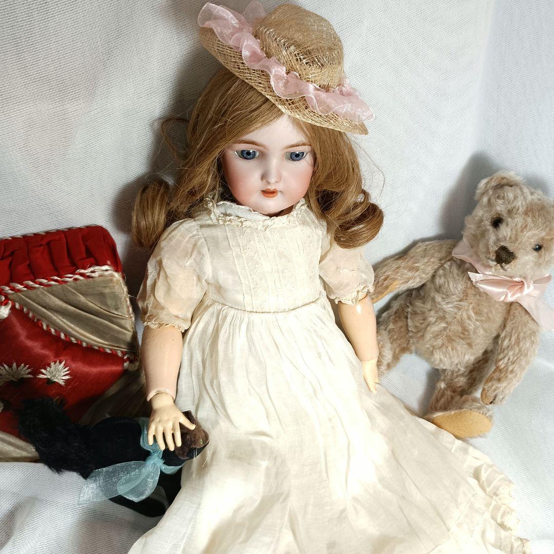 S5⭐アンティークビスクドール　シモン＆ハルビック　ハンドワークWネーム⭐難あり