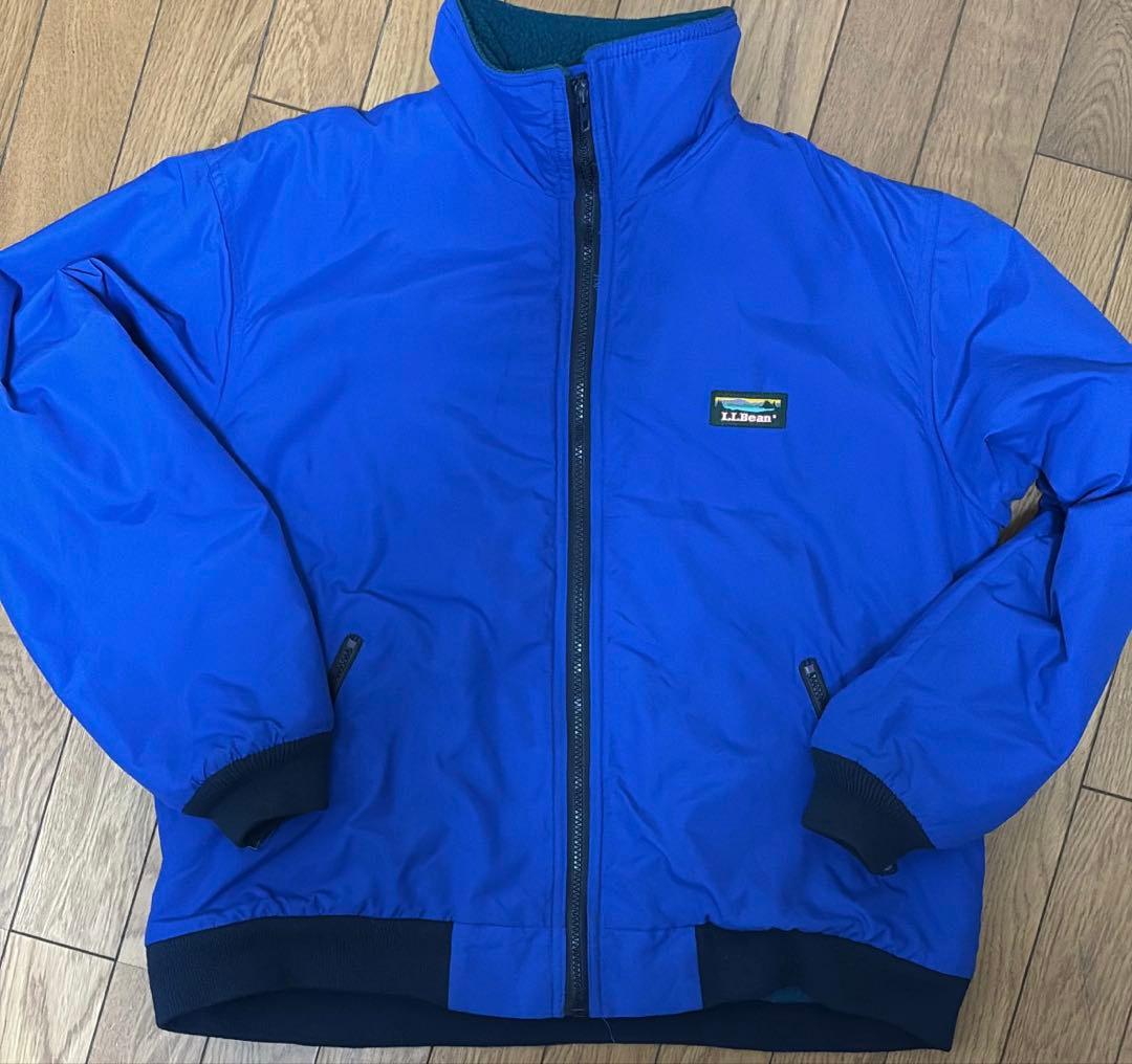 USA製 90s L.L. Bean ウォームアップジャケット青系