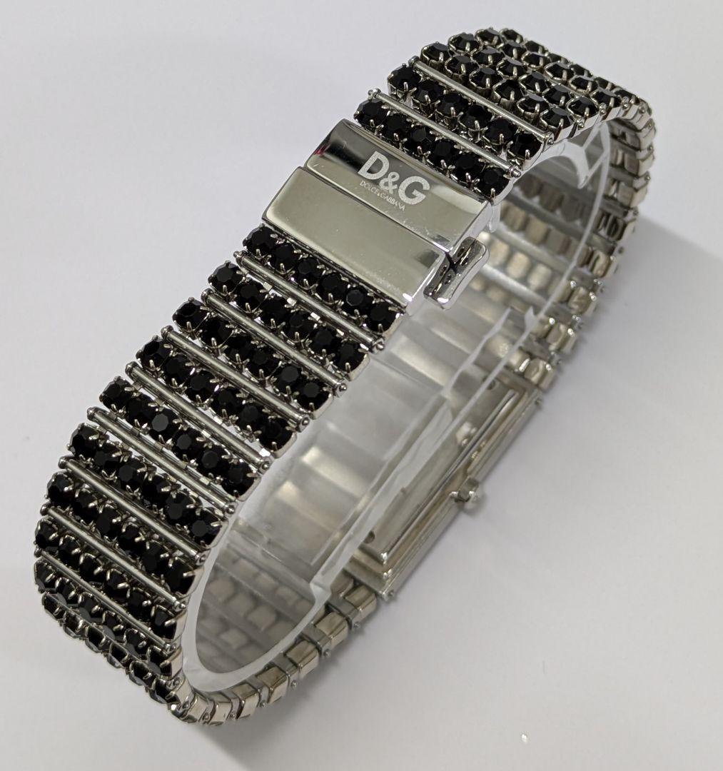 D&G ドルガバ　レディースウォッチ　ドレス　腕時計　ラインストーン