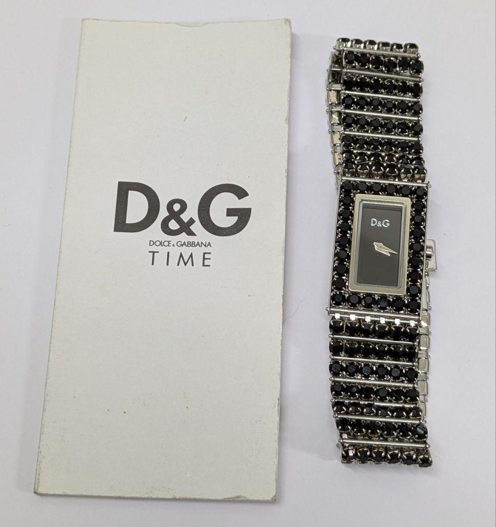 D&G ドルガバ　レディースウォッチ　ドレス　腕時計　ラインストーン