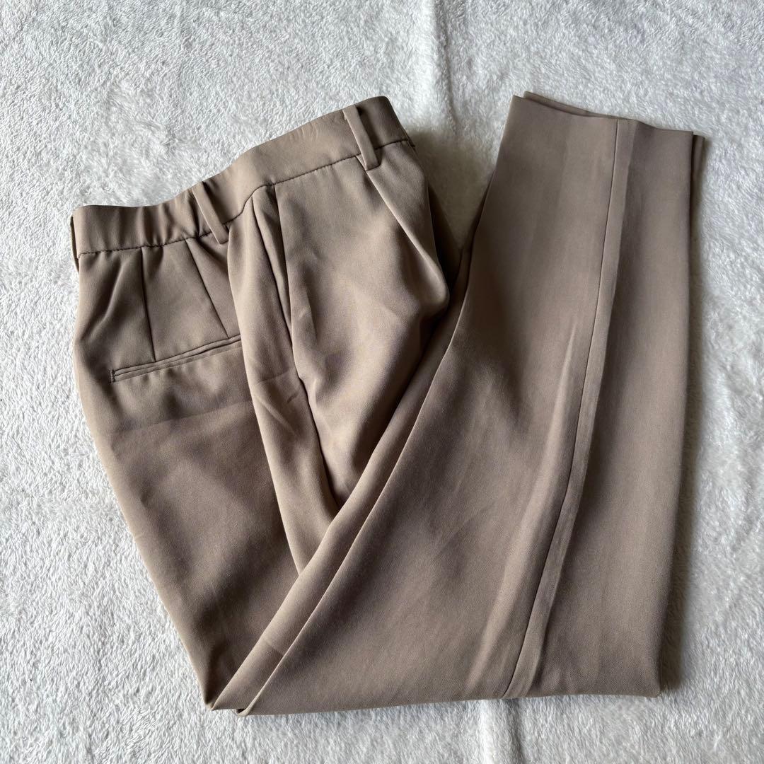 ✨️美品✨️ PLST プラステ スーツ ノーカラー ベージュ XS ストレッチ