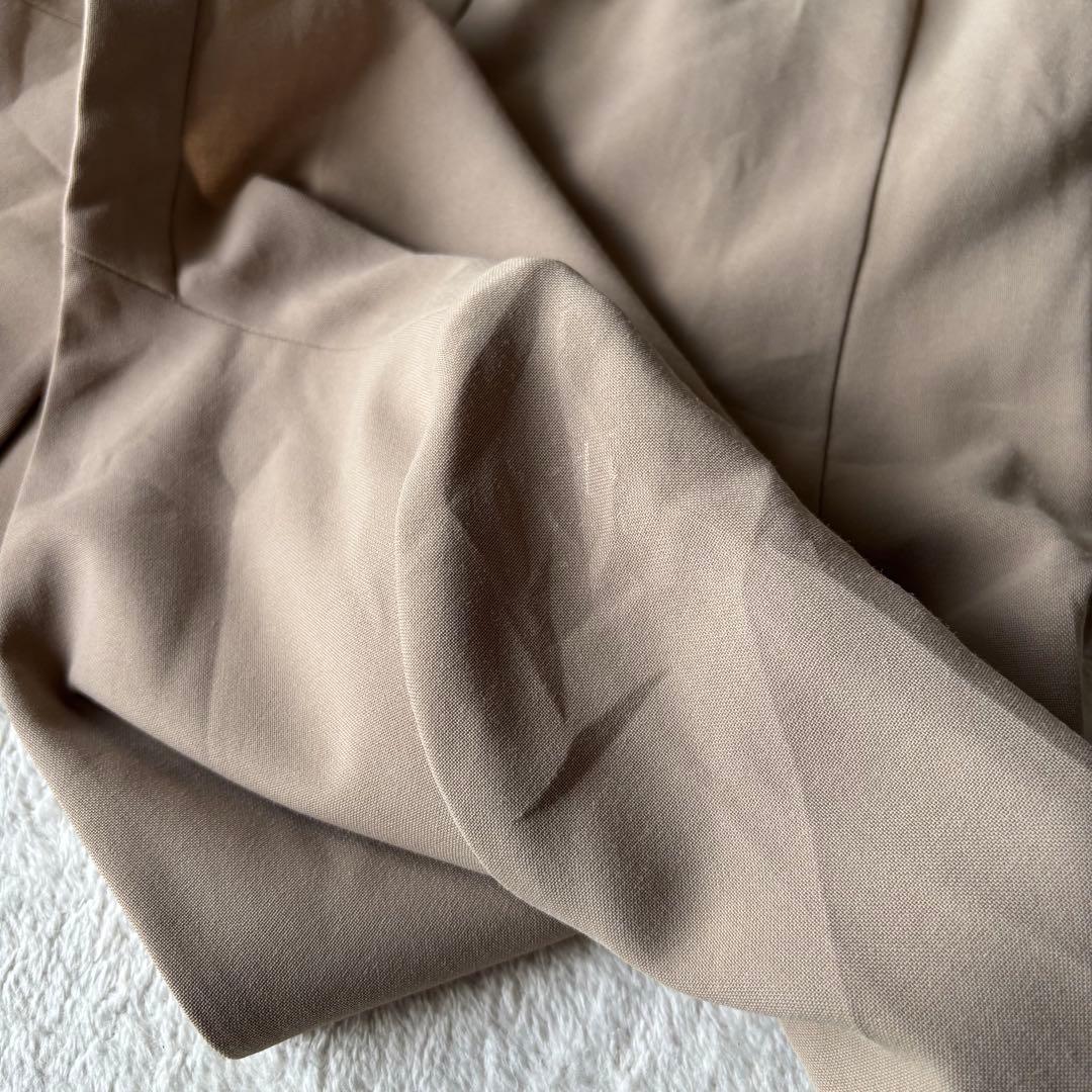 ✨️美品✨️ PLST プラステ スーツ ノーカラー ベージュ XS ストレッチ