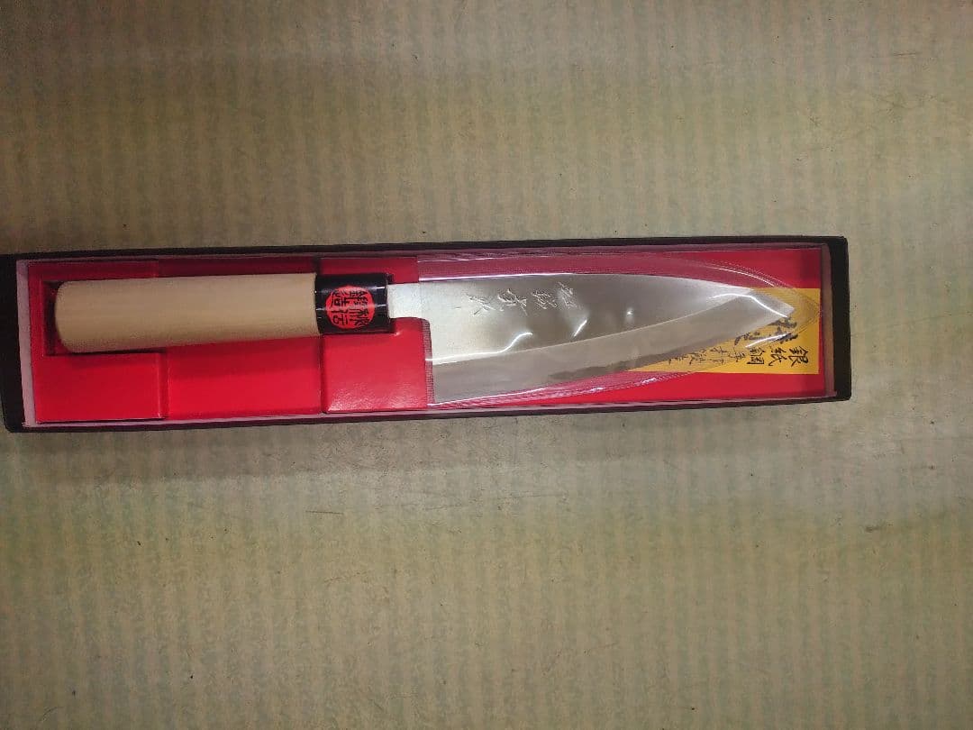 田中一之刃物製作所165ミリ出刃銀三