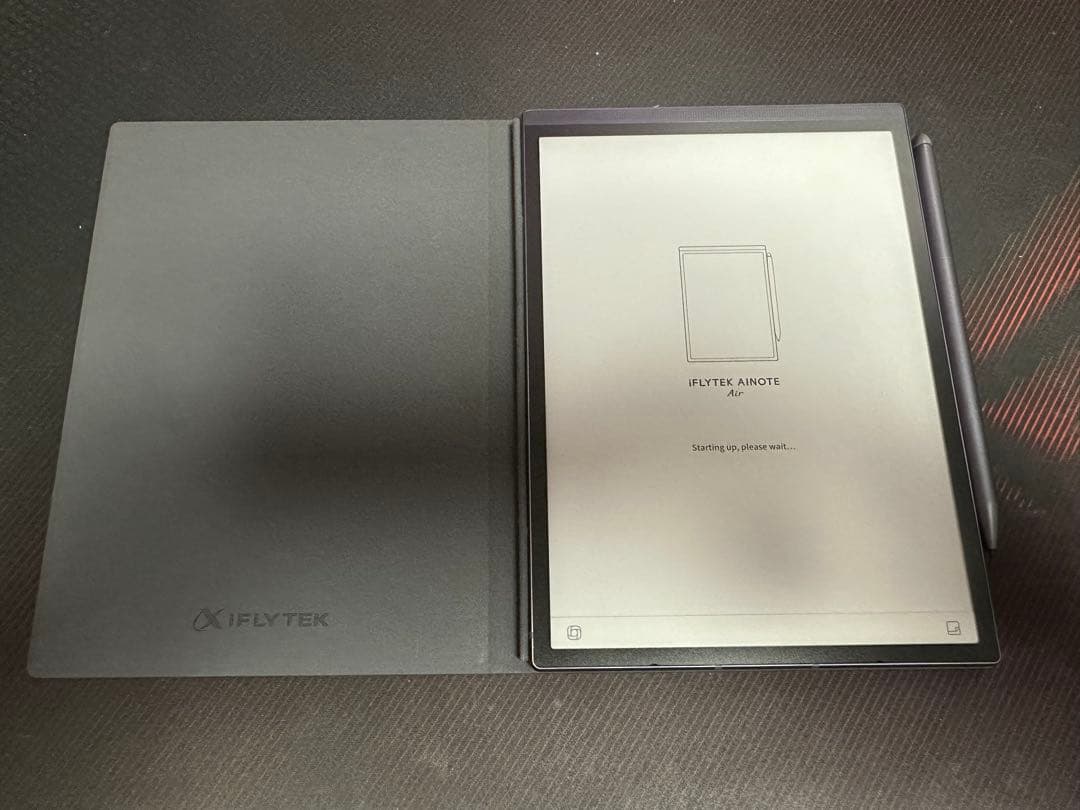 美品 iFLYTEK AINOTE Air2 本体 + 保護カバー（ブルー）