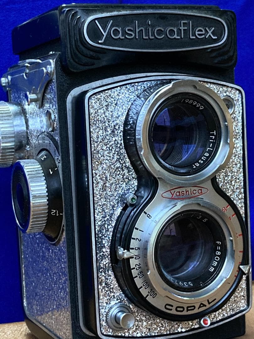 整備済 YashicaFlex C　ミラー交換・動作良好　美しい外装の二眼レフ