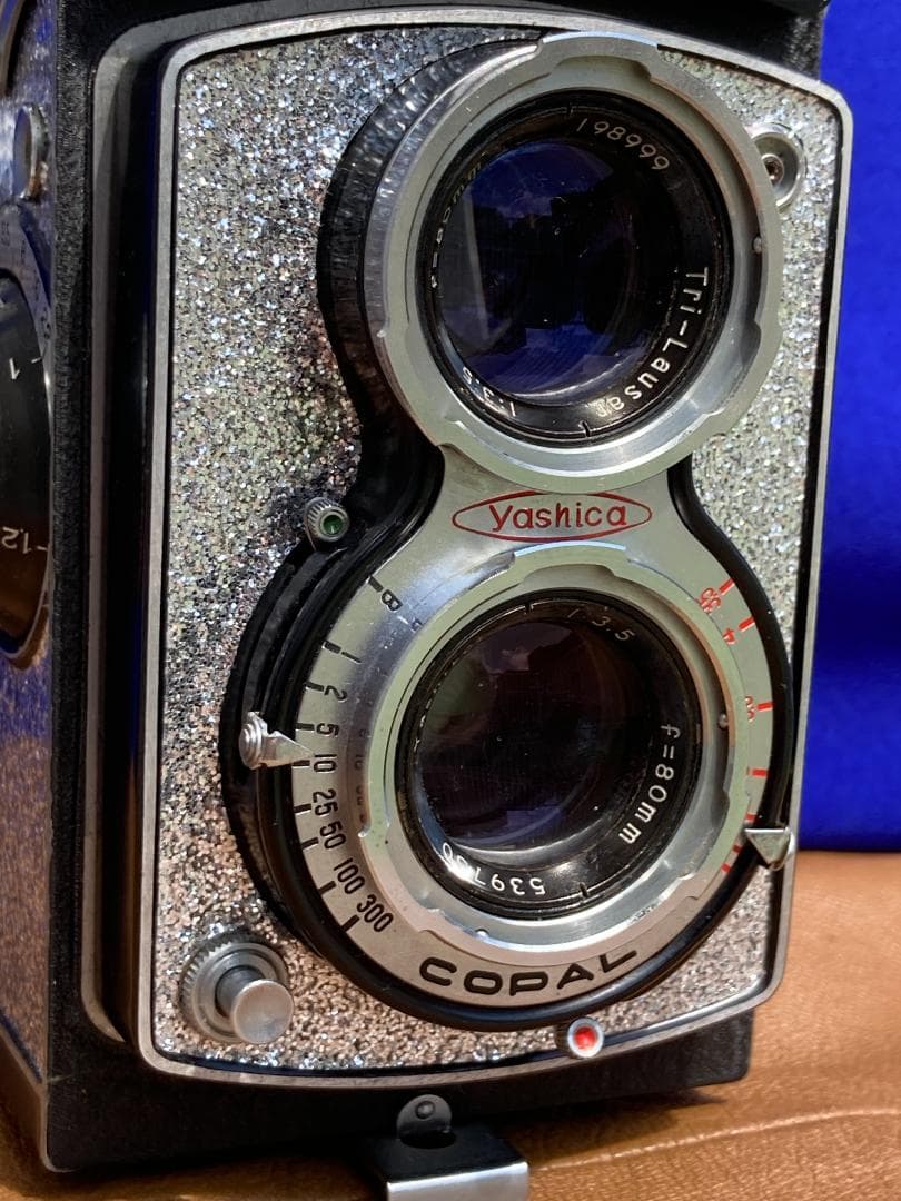 整備済 YashicaFlex C　ミラー交換・動作良好　美しい外装の二眼レフ