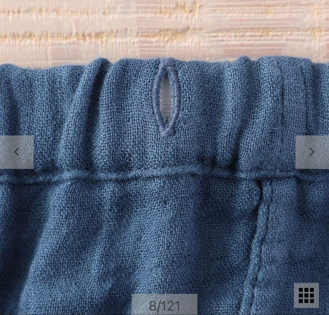 新品　UCHINO ウチノ　マシュマロガーゼベーシックパジャマ　L ブルー