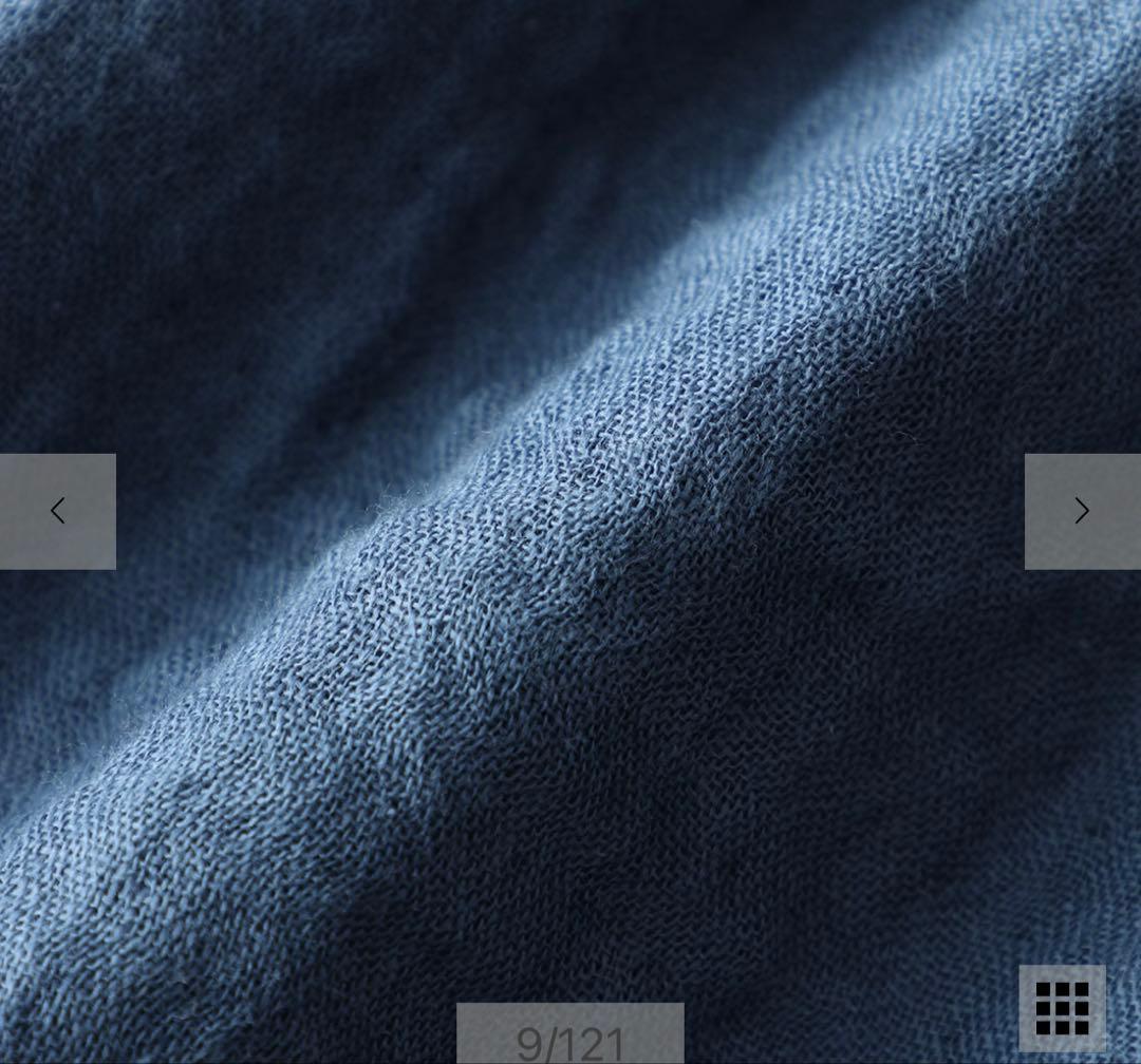 新品　UCHINO ウチノ　マシュマロガーゼベーシックパジャマ　L ブルー