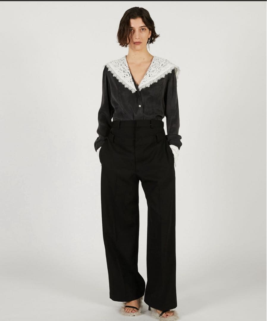 【タグ付き新品】PRANK PROJECT レースカラーシャツ