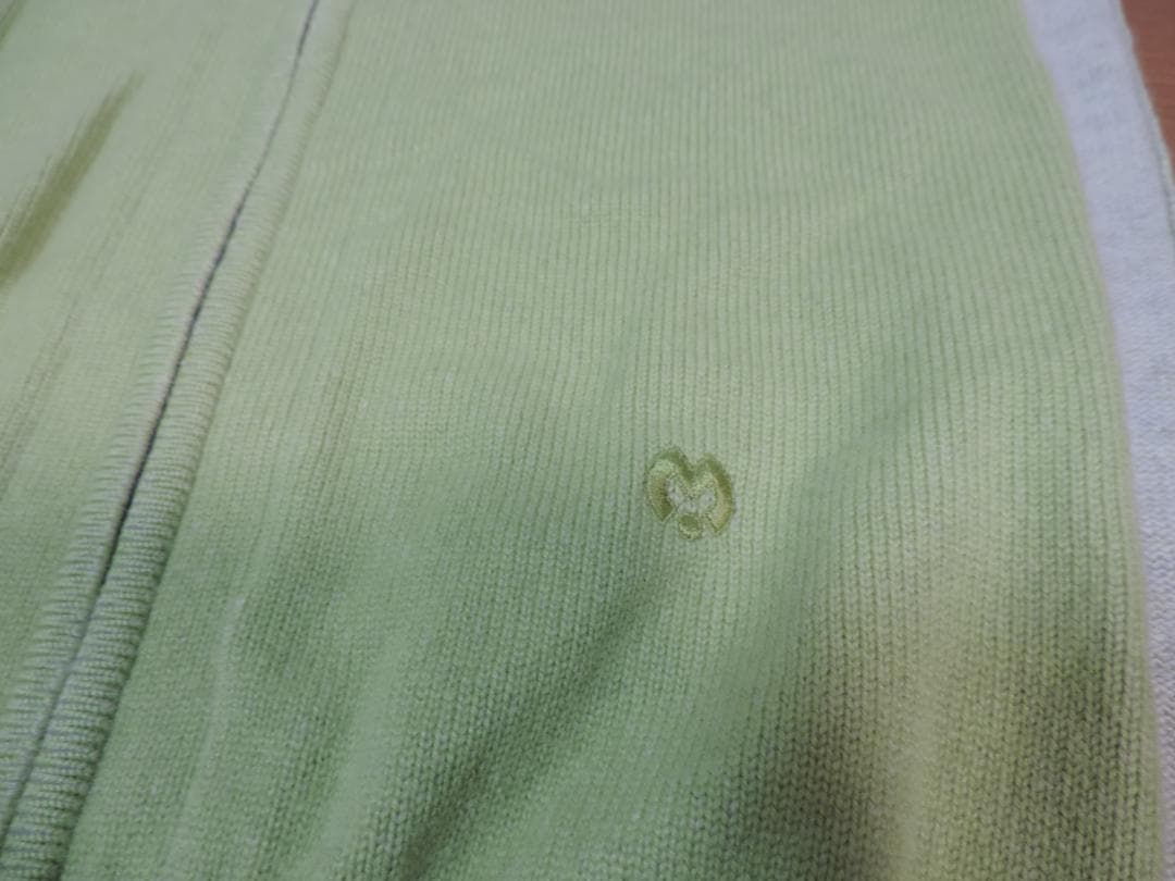 ミラショーン　Mサイズ　グリーン系　カシミヤ100%ブルゾン　413A