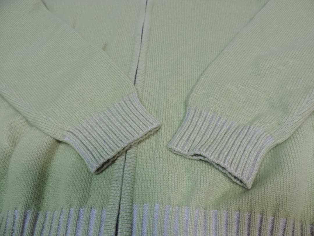 ミラショーン　Mサイズ　グリーン系　カシミヤ100%ブルゾン　413A