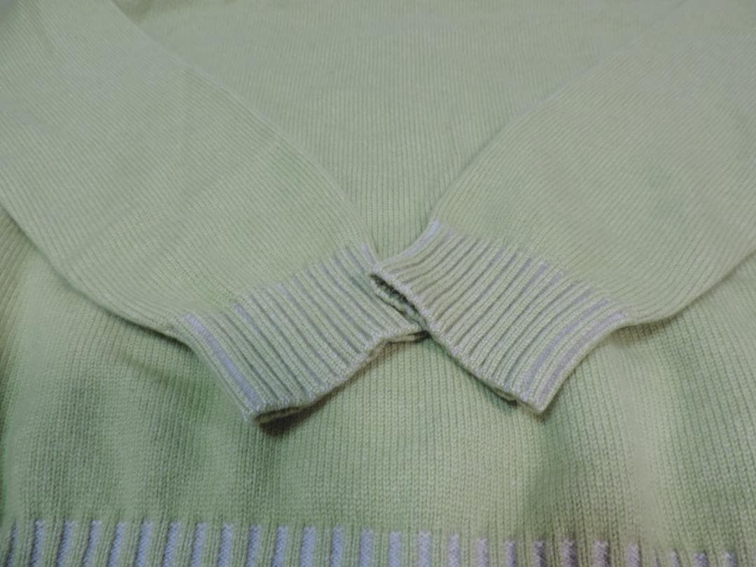 ミラショーン　Mサイズ　グリーン系　カシミヤ100%ブルゾン　413A