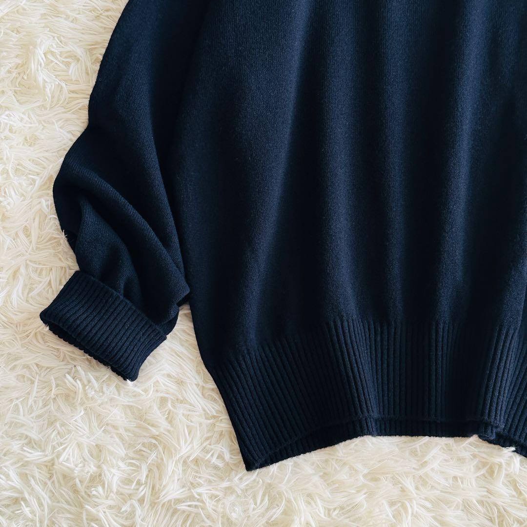 【極美品】DeuxiemeClasse JUSPER クルーネックニット 紺