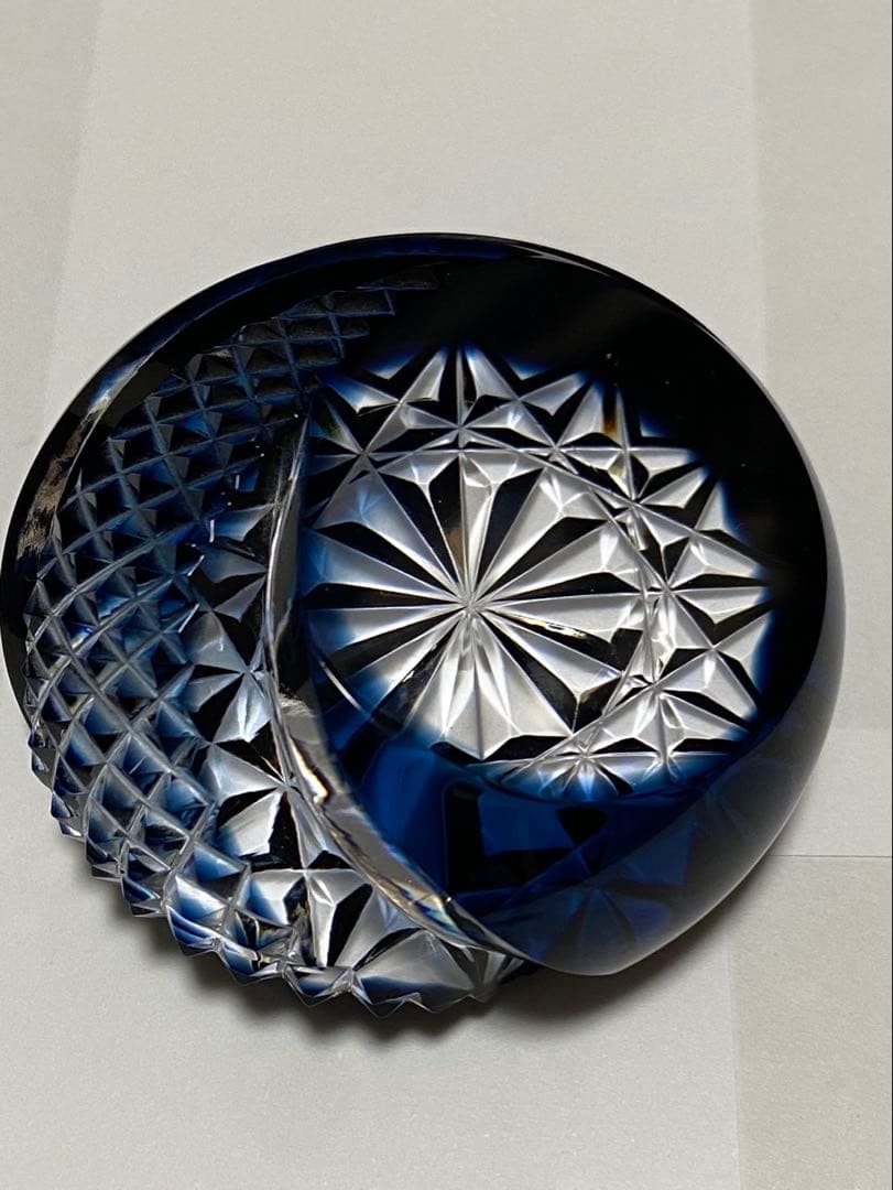 島津　薩摩切子　ペーパーウエイト